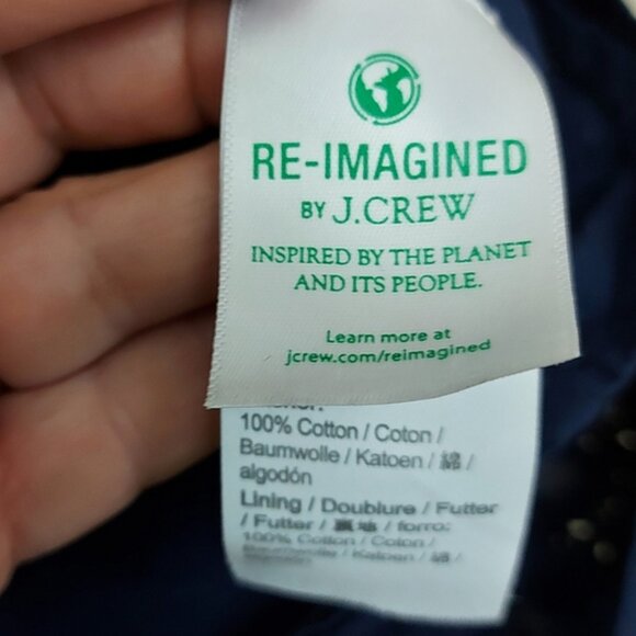 J.Crew Blue V-neck Mini dress With Trim in Navy Boho Peasant Size Small - Picture 13 of 16